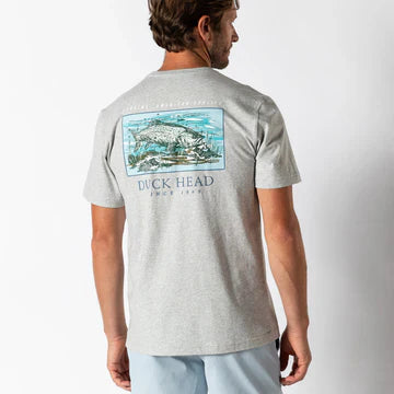Duck Head Trout Short Sleeve T-Shirt Varsity Grey D21133