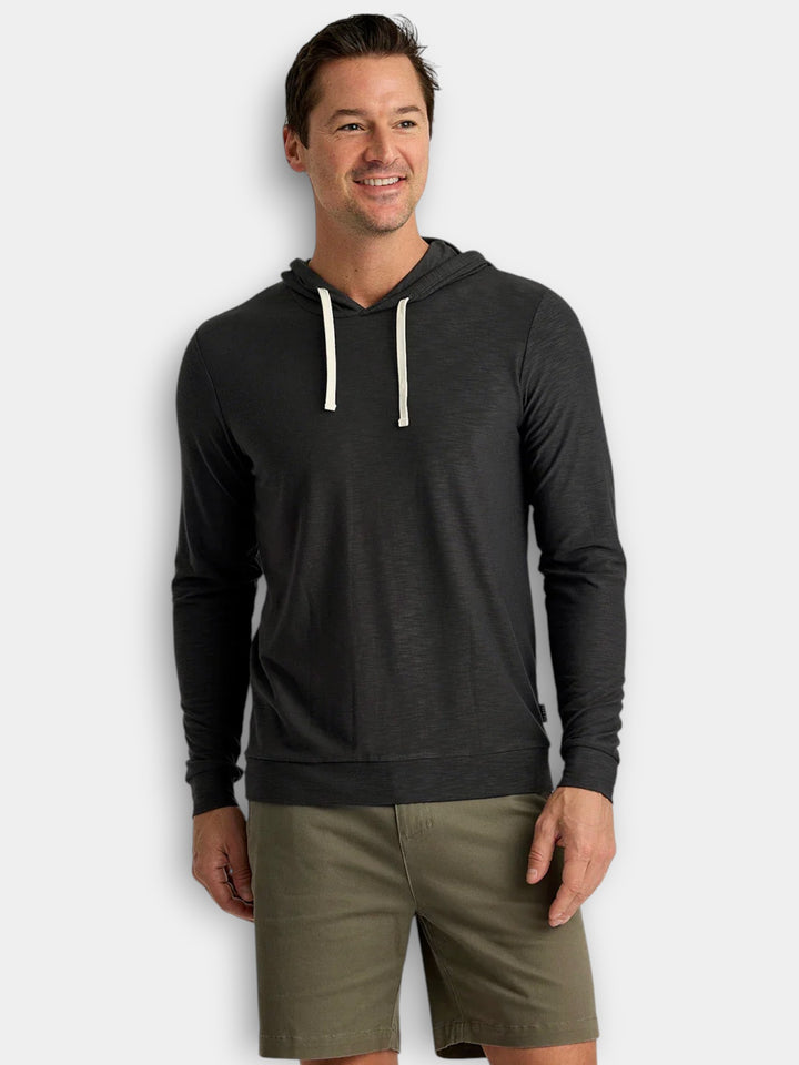 Free Fly Bamboo Slub Hoodie II | Black Sand