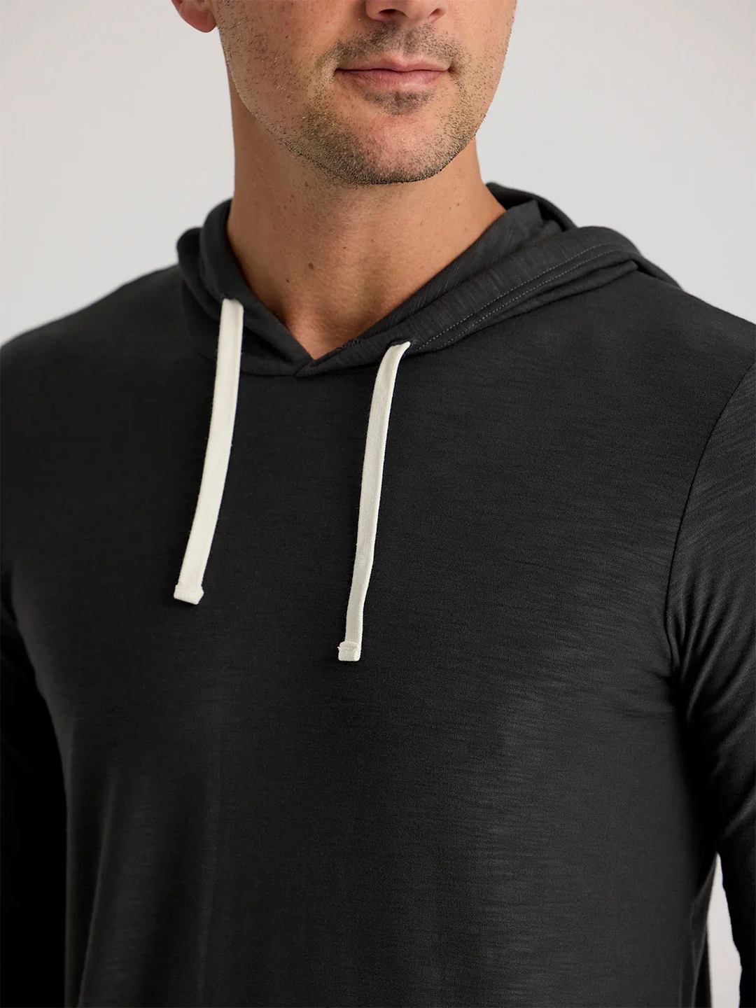 Free Fly Bamboo Slub Hoodie II Black Sand MSLBH328