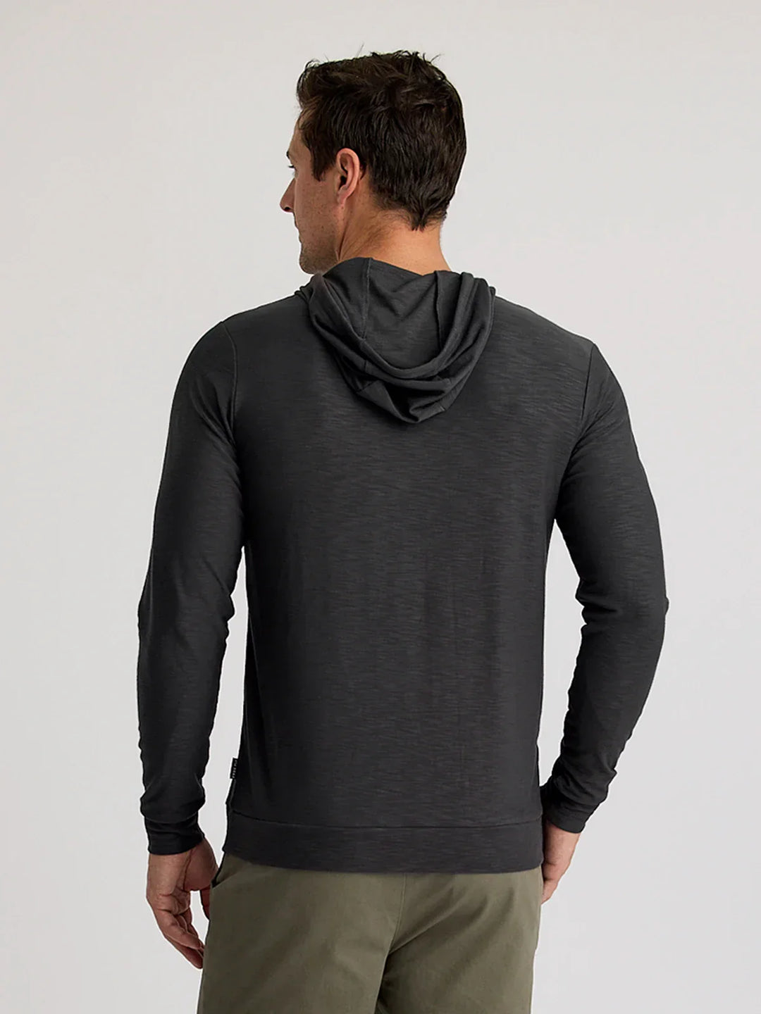Free Fly Bamboo Slub Hoodie II Black Sand MSLBH328