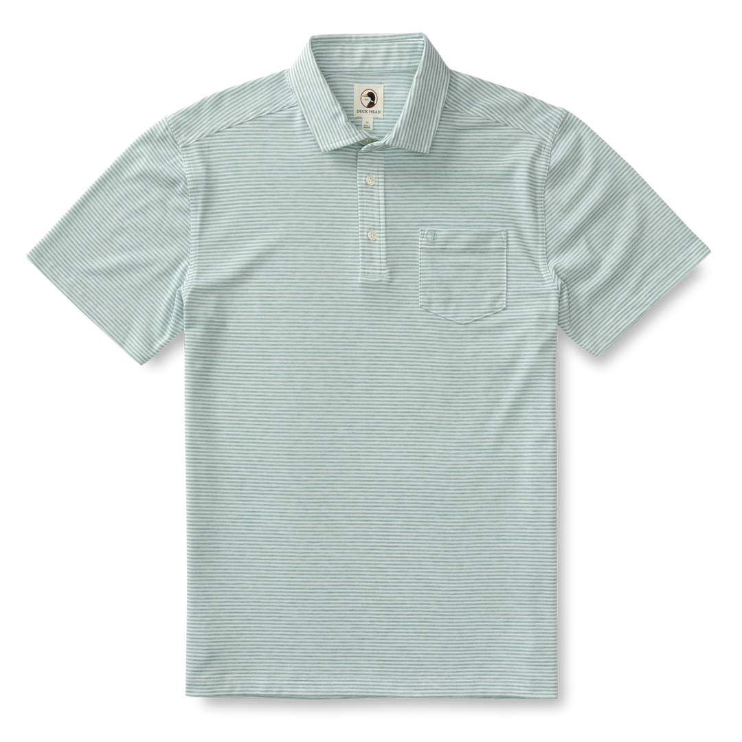 Duck Head Summerford Stripe Performance Pique Polo