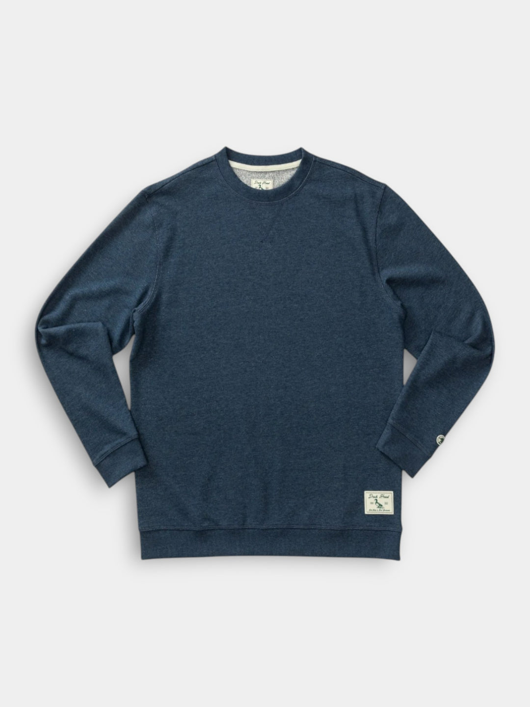 Duck Head French Terry Crewneck Pullover | Dark Denim Heather