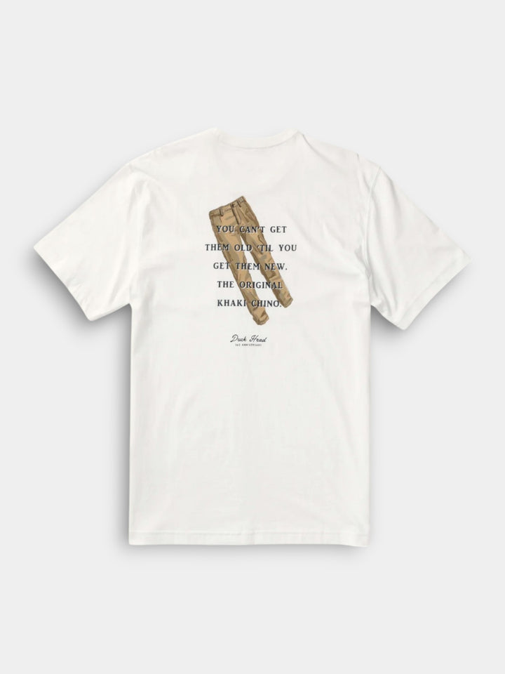 Duck Head The Original Khaki Chino Short Sleeve T-Shirt | White