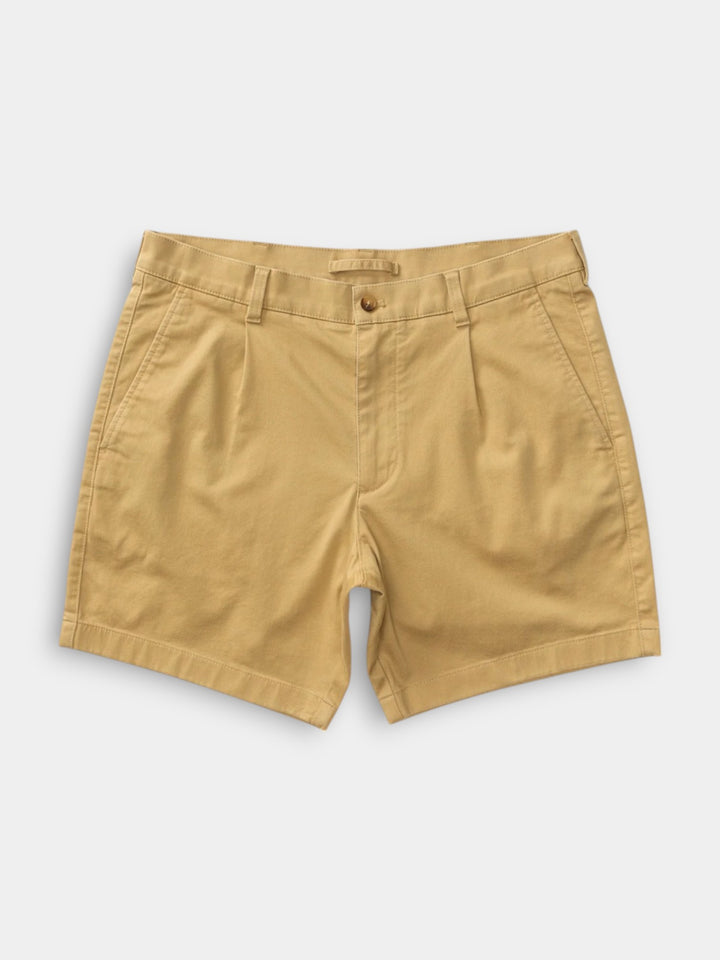 Duck Head 7” Pleated Gold School Chino Short | Original Khaki