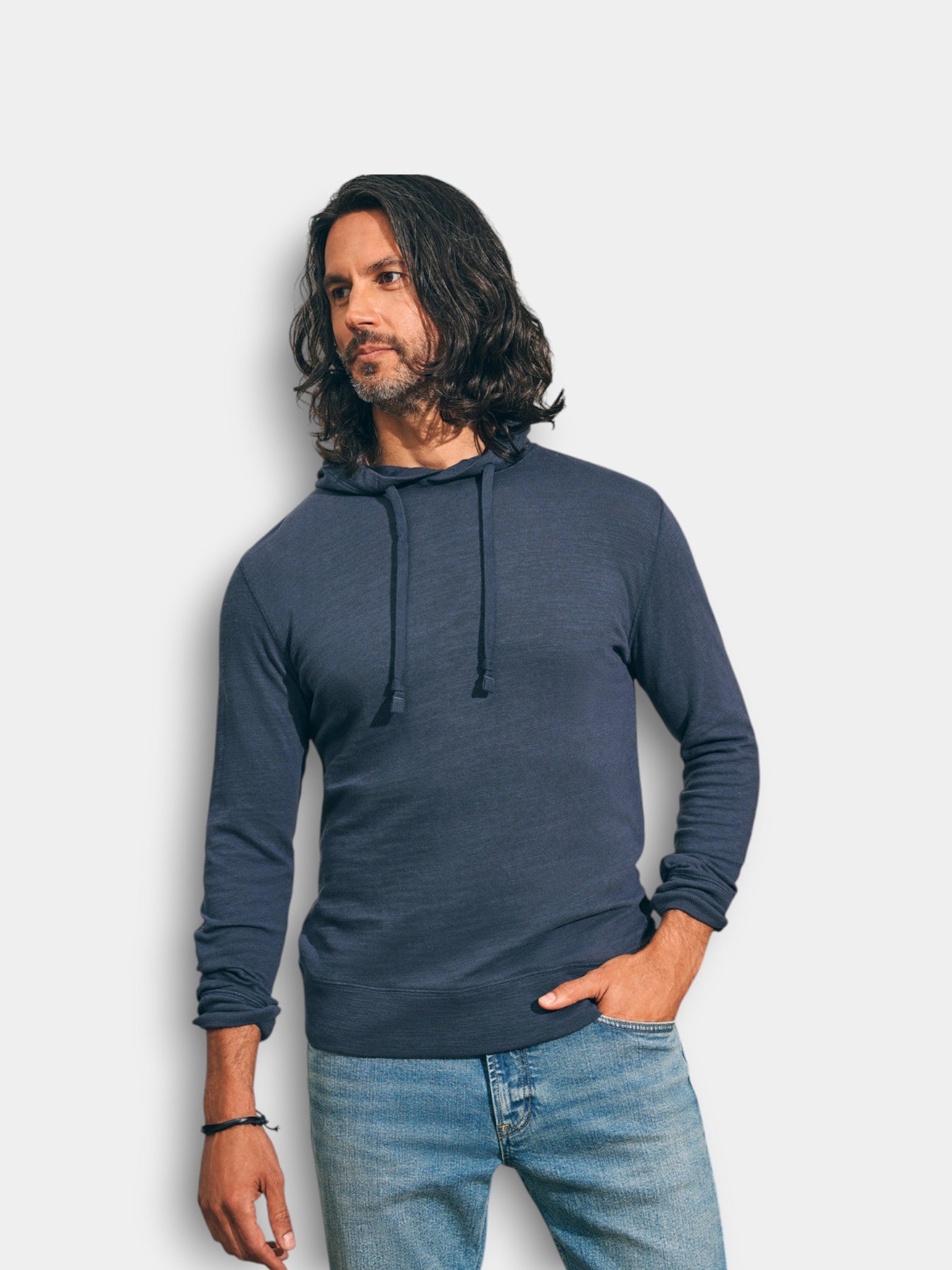 Faherty  Sunwashed Slub Hoodie レディース パーカー スウェット Blue Nights Women's Faherty Sunwashed Slub Hoodie | Zappos.com