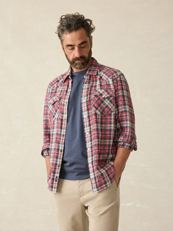 Faherty Sunwashed Pocket Tee | Dune Navy