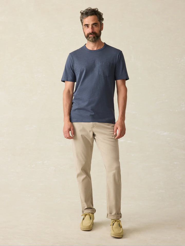 Faherty Sunwashed Pocket Tee | Dune Navy