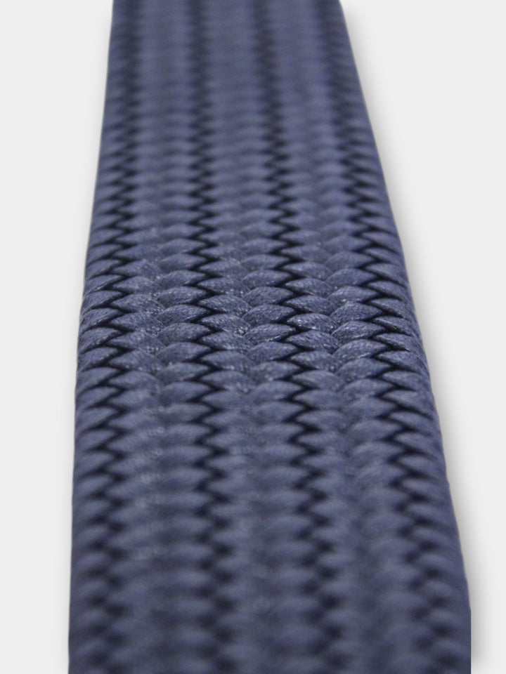 John Hyatt Braided Stretch Belt | Navy