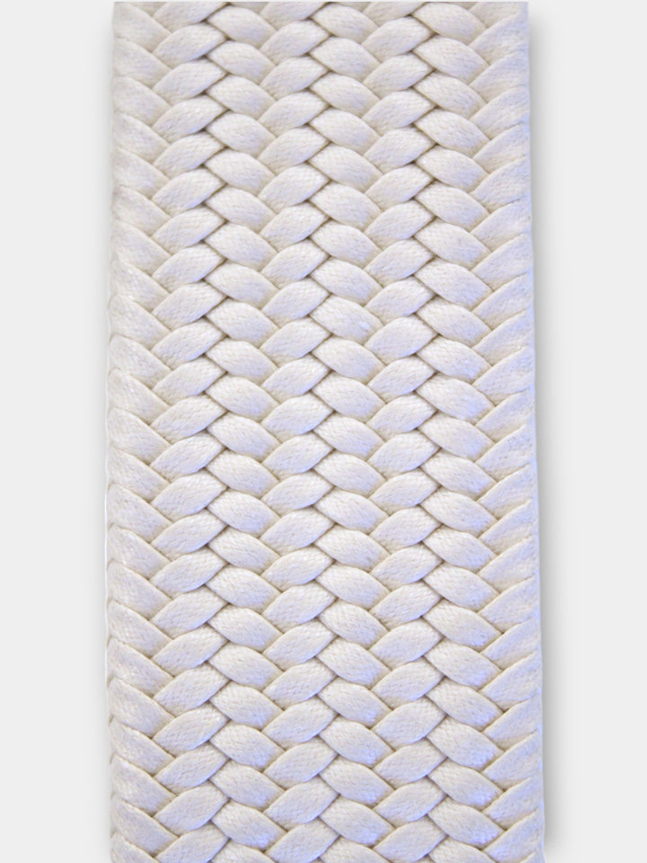 John Hyatt Braided Stretch Belt | Stone