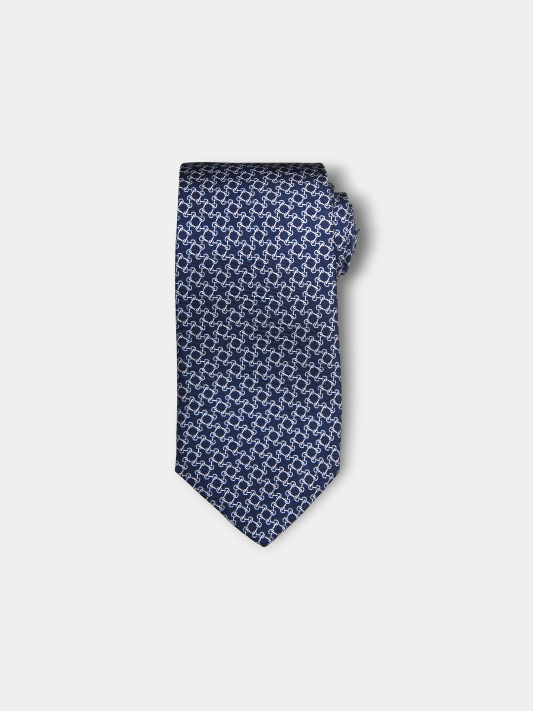 John Hyatt Bit Link Tie | Navy