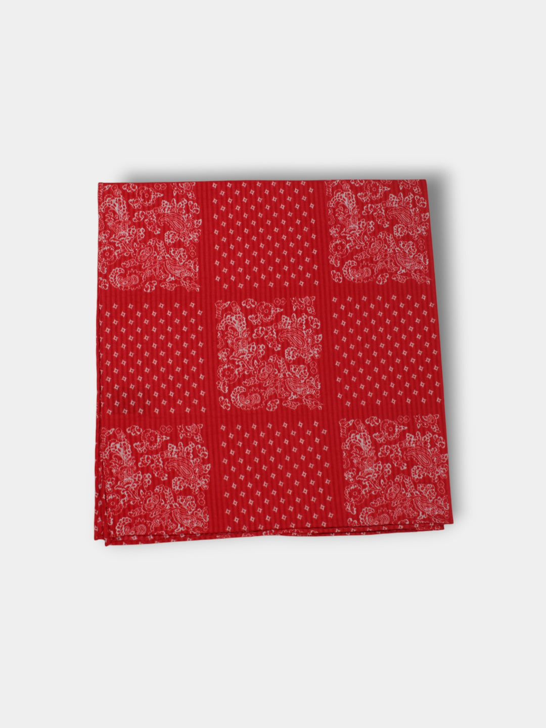 John Hyatt Bandana Pocket Square | Red