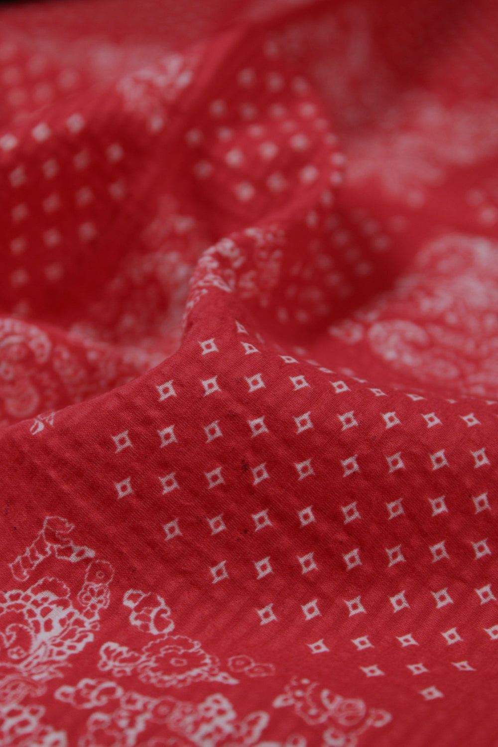 John Hyatt Bandana Pocket Square | Red