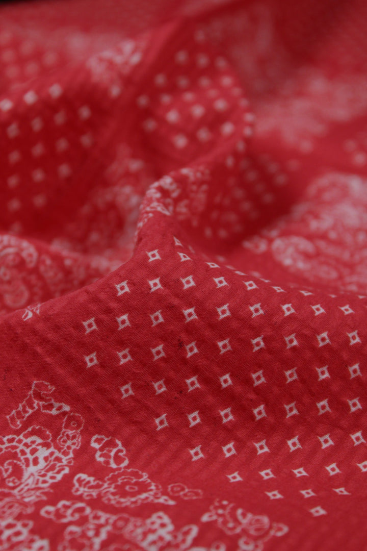 John Hyatt Bandana Pocket Square | Red