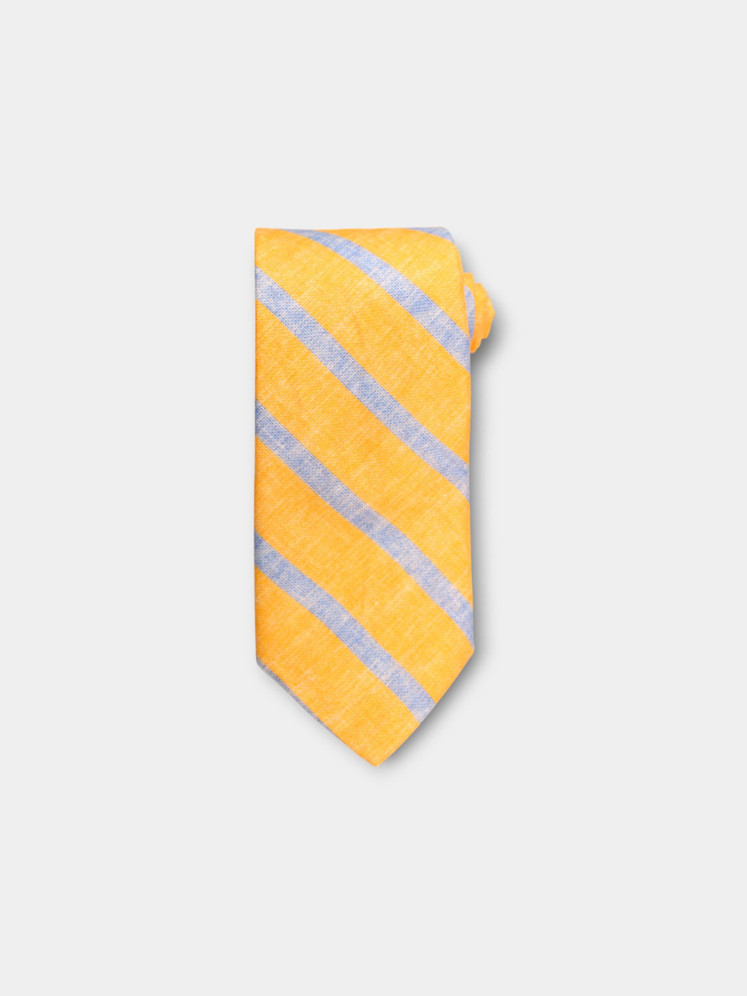 John Hyatt Yellow/Blue Linen Tie