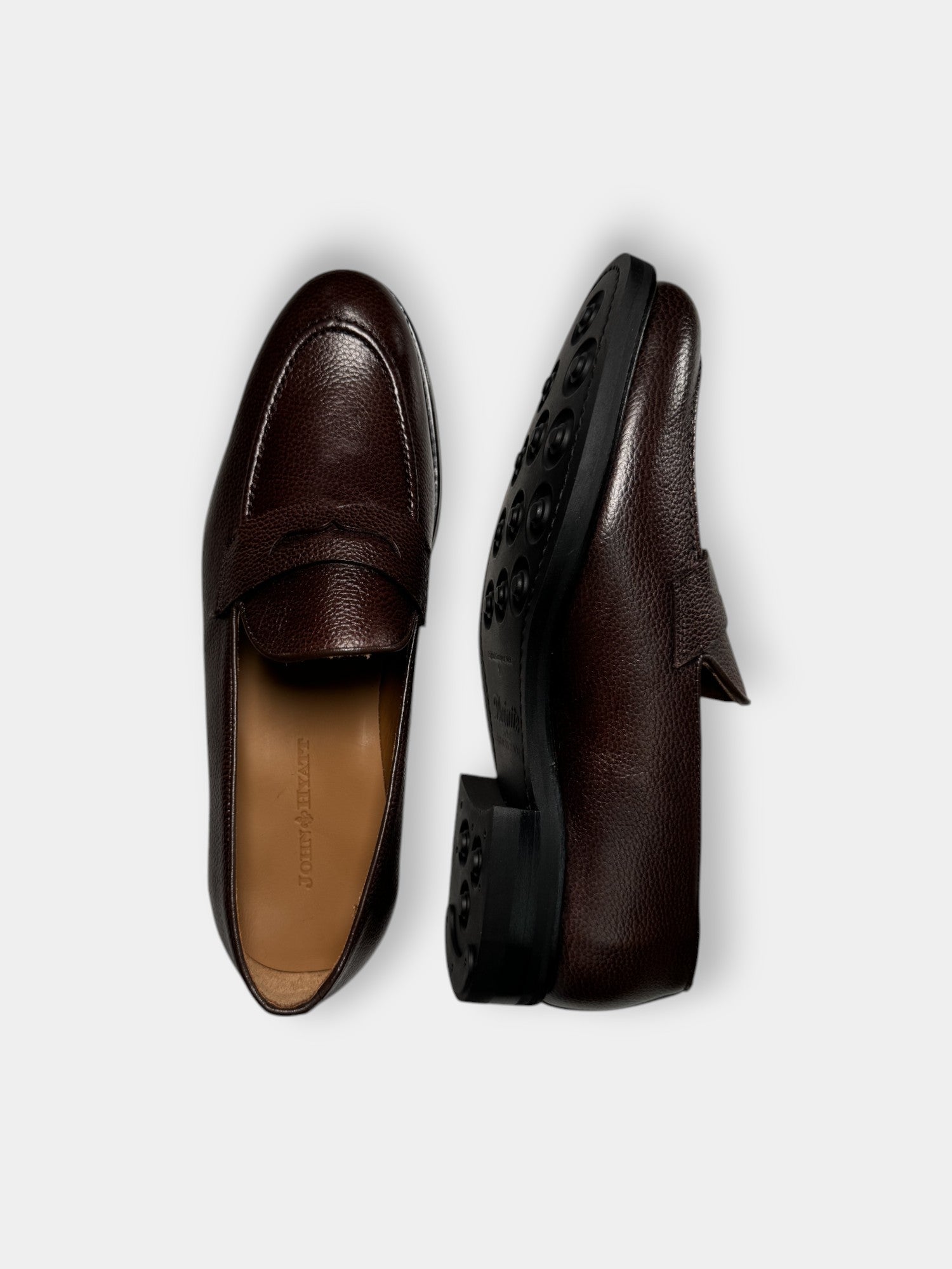 Pebble Grain Loafer - Rich Brown – John Hyatt Clothing