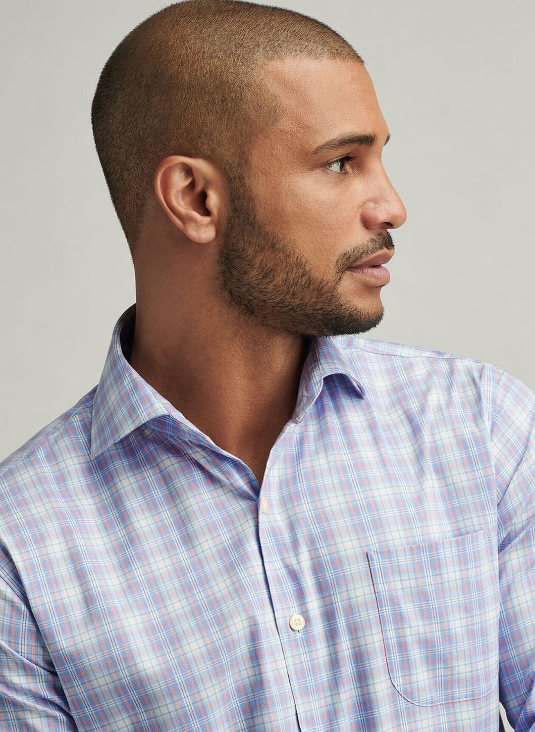 Peter Millar Windermere Crown Lite Cotton-Stretch Sport Shirt Blue Poppy MS25W12LTS
