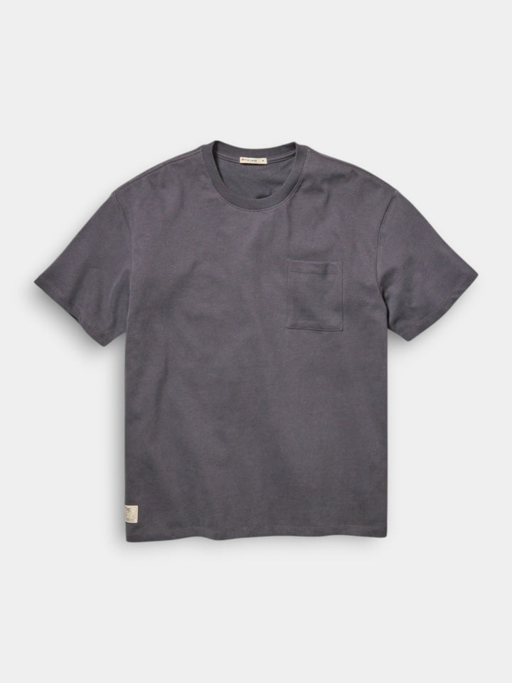 Marine Layer Boxy Sueded Tee | Asphalt