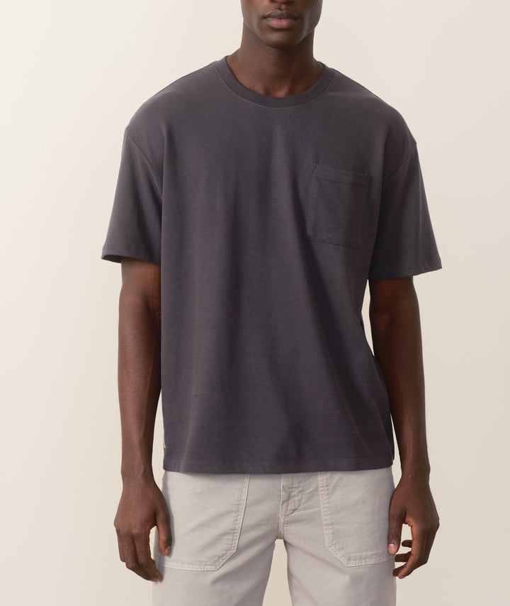 Marine Layer Relaxed Boxy Ten Year Tee Asphalt TYT