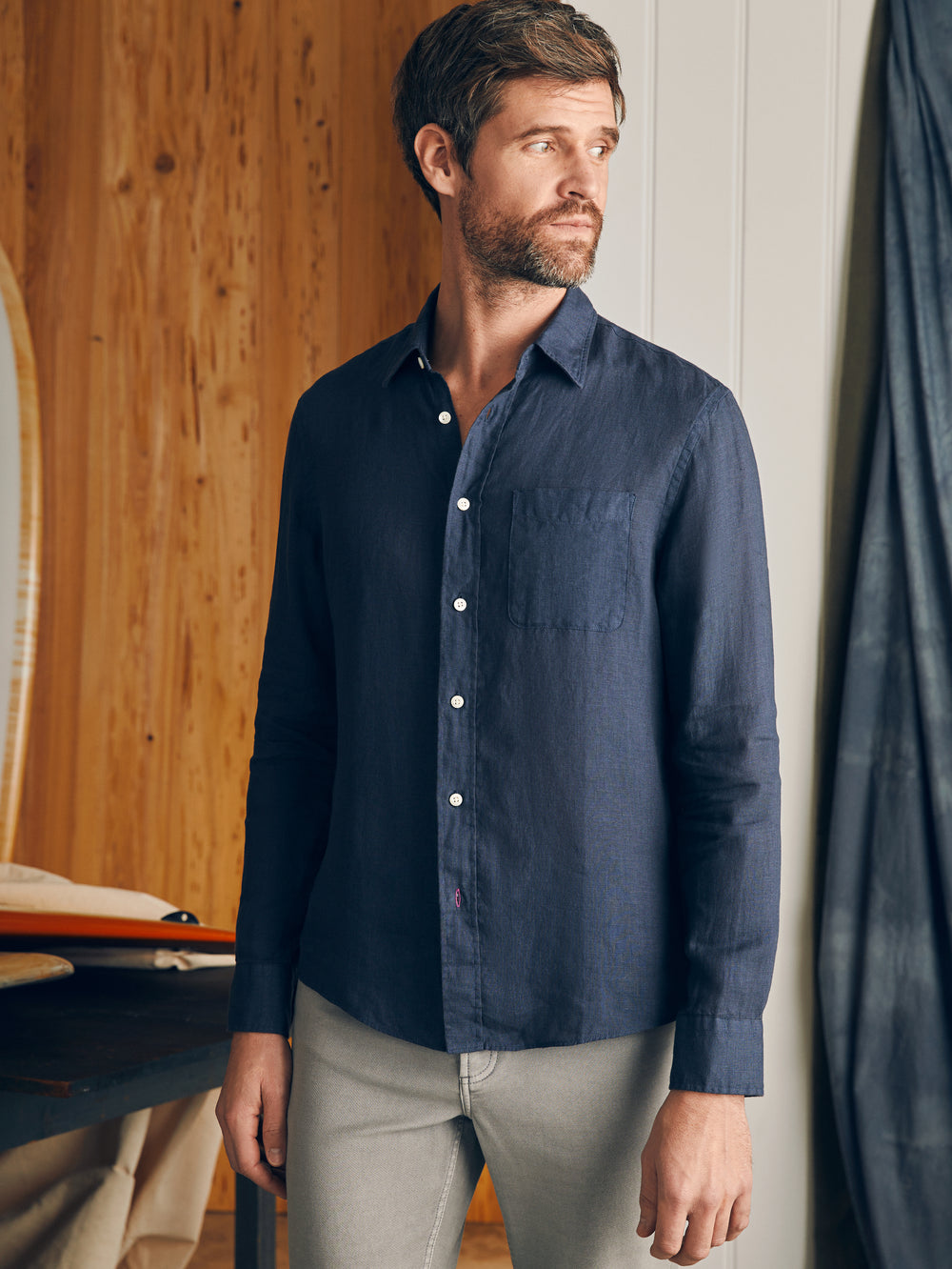 Faherty Laguna Linen Shirt