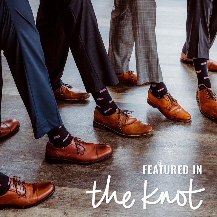 Boardroom Socks American Flag Mid-Calf Dress Socks