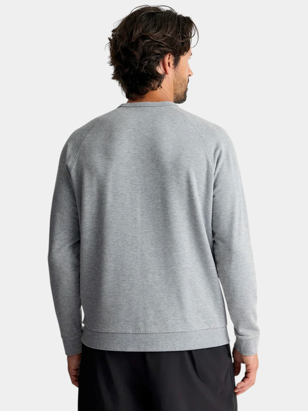 Free Fly Bamboo Lightweight Fleece Crew | Heather Grey