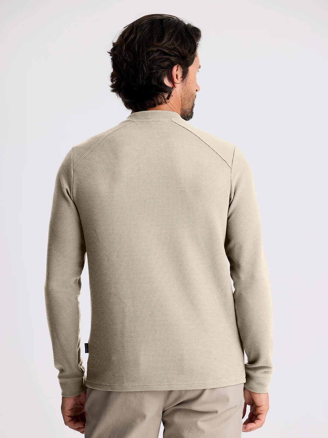 Free Fly Waffle Long Sleeve Henley Sandstone MWLSH