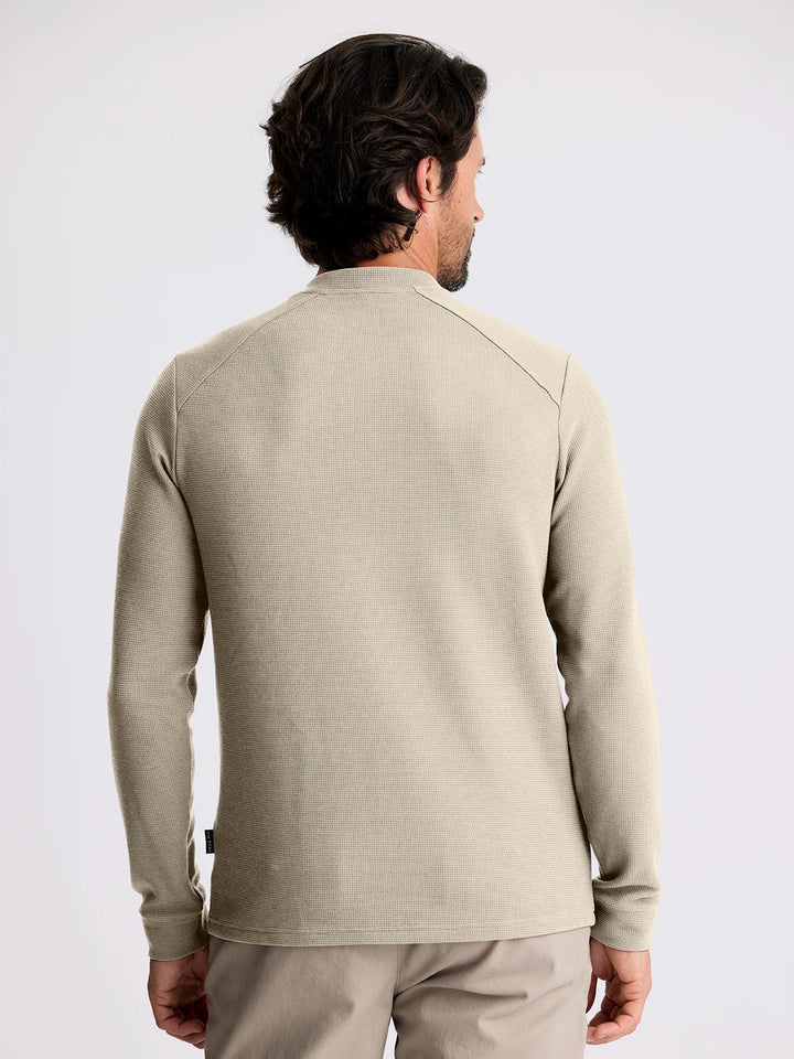 Free Fly Waffle Long Sleeve Henley Sandstone MWLSH