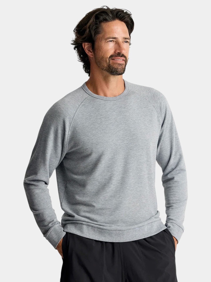 Free Fly Bamboo Lightweight Fleece Crew | Heather Grey