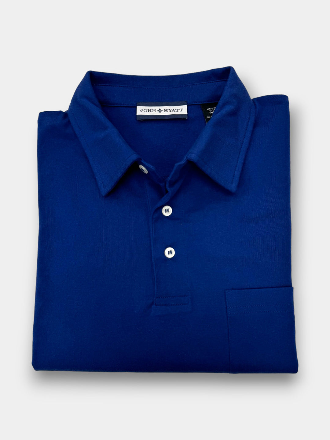 John Hyatt Solid Cotton Polo