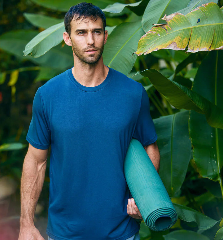 Free Fly Bamboo Motion Tee Slate Blue MMTSS-447