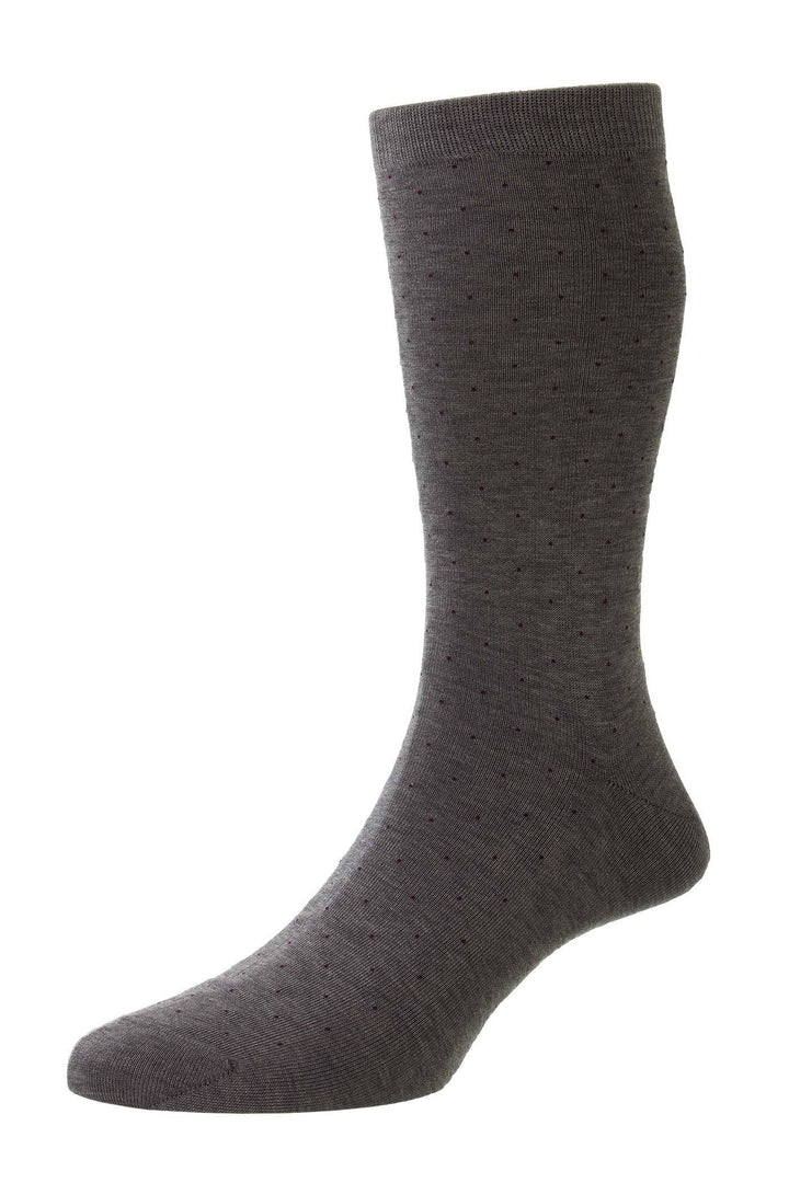 Pantherella Gadsbury Pin Dot Socks