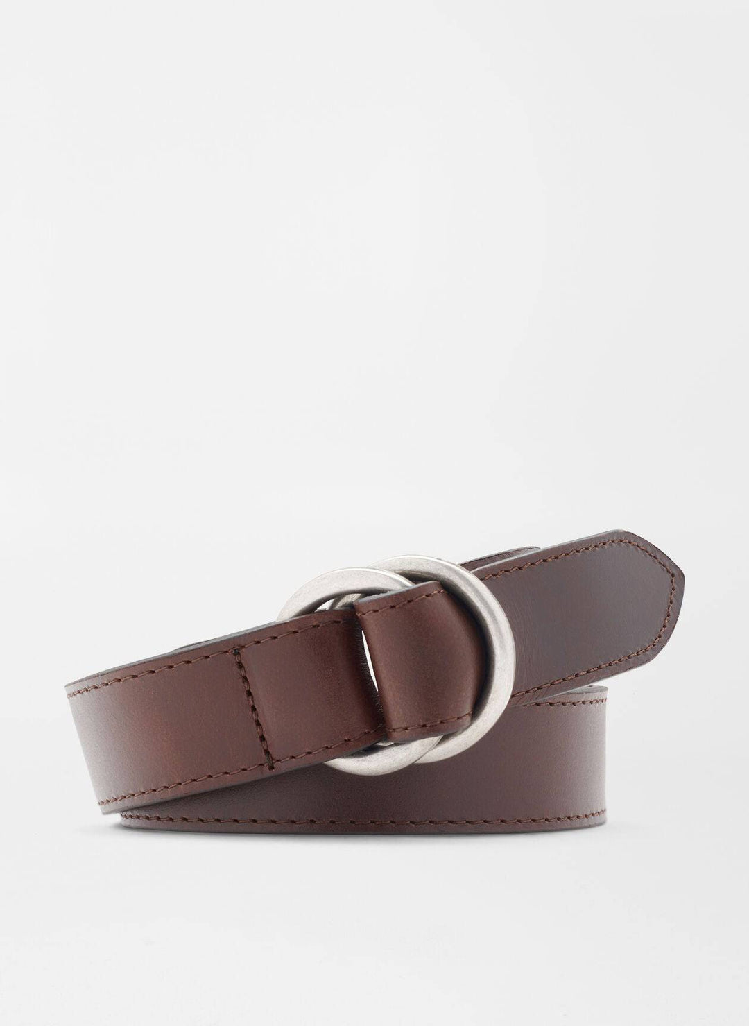 Peter Millar Vintage leather O-Ring Belt
