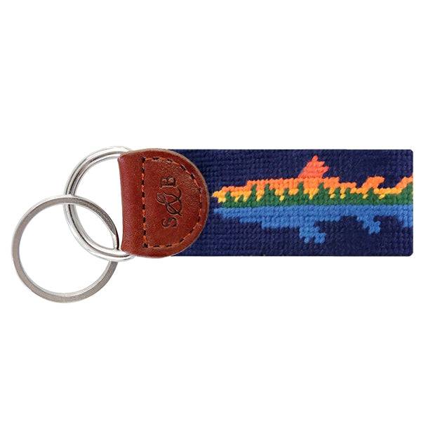 Smathers & Branson Lake Trout Needlepoint Key Fob