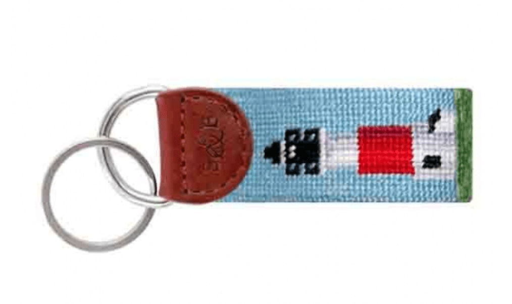 Smathers & Branson Lighthouse Needlepoint Key Fob