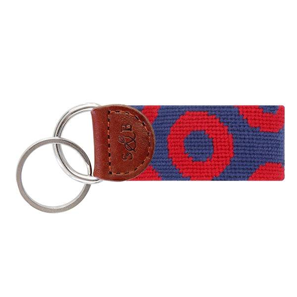 Smathers & Branson The Donut Pattern Needlepoint Key Fob