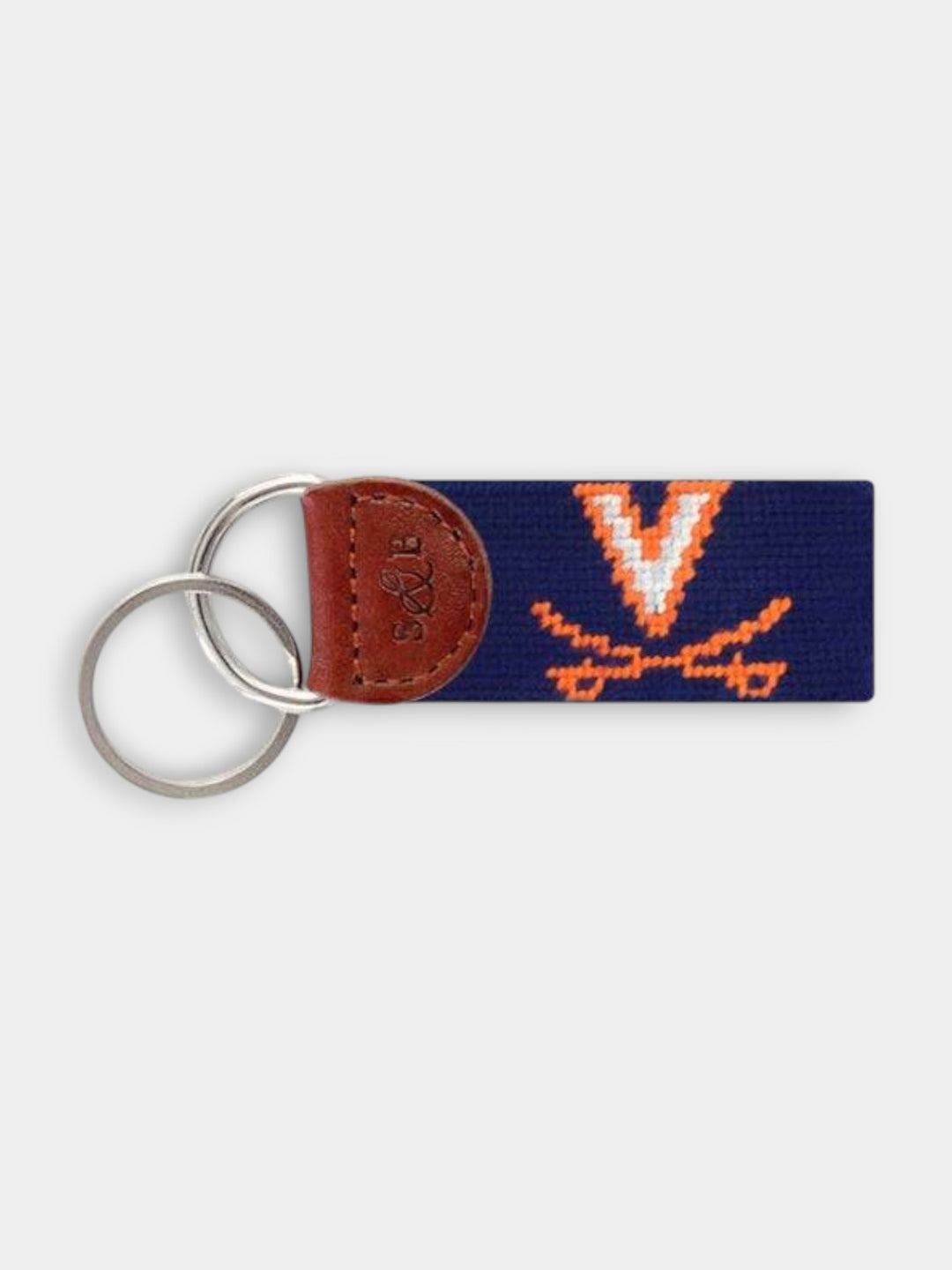 Virginia Needlepoint Key Fob