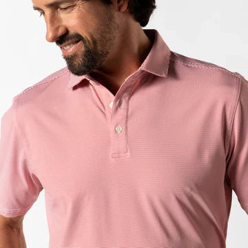 Duck Head Long Drive Performance Polo Sunwashed Red D21128