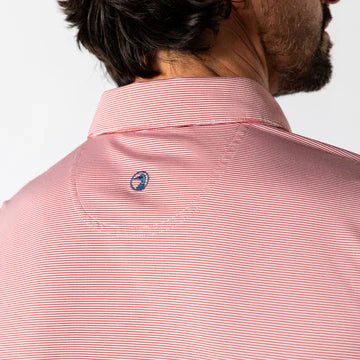 Duck Head Long Drive Performance Polo Sunwashed Red D21128