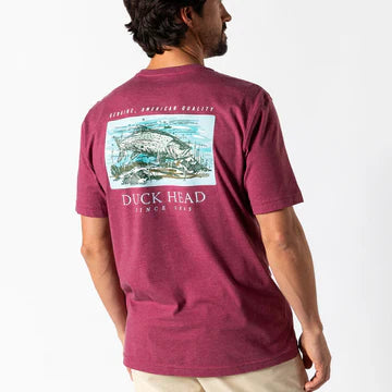 Duck Head Trout Short Sleeve T-Shirt Violet Quartz Heather D21133