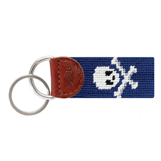 Smathers & Branson Jolly Roger Needlepoint Key Fob