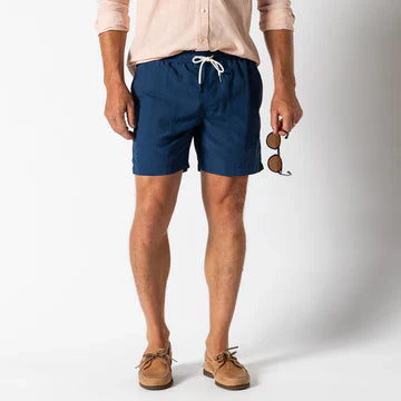 Duck Head 6" Solid Sailport Swim Short Dark Indigo  DS1002