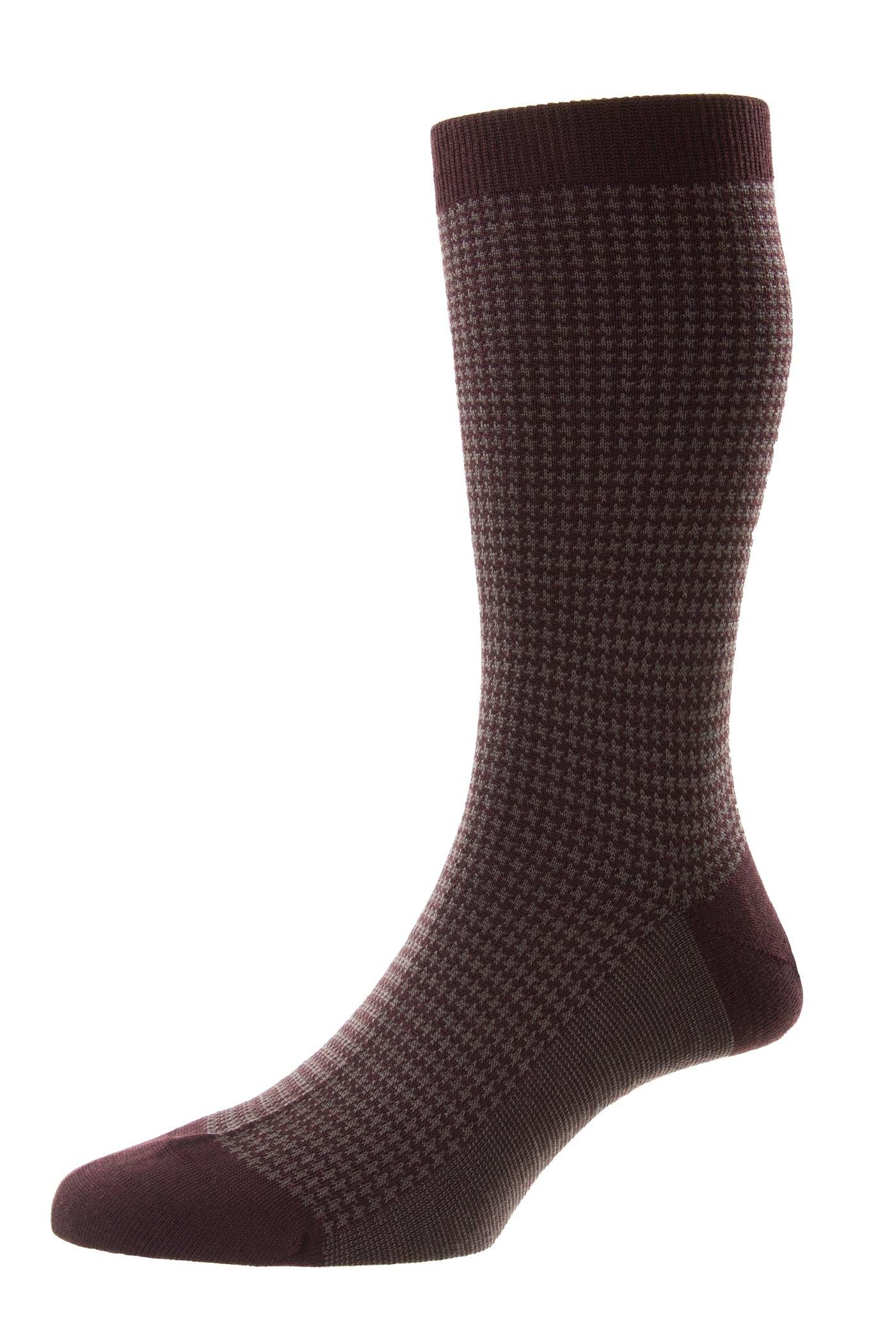 Highbury Houndstooth Merino Wool Socks