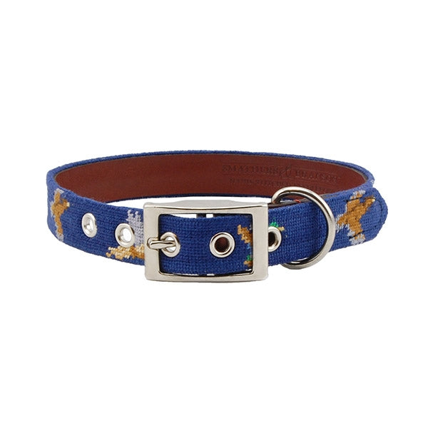 Smathers & Branson Bird Dog Needlepoint Dog Collar