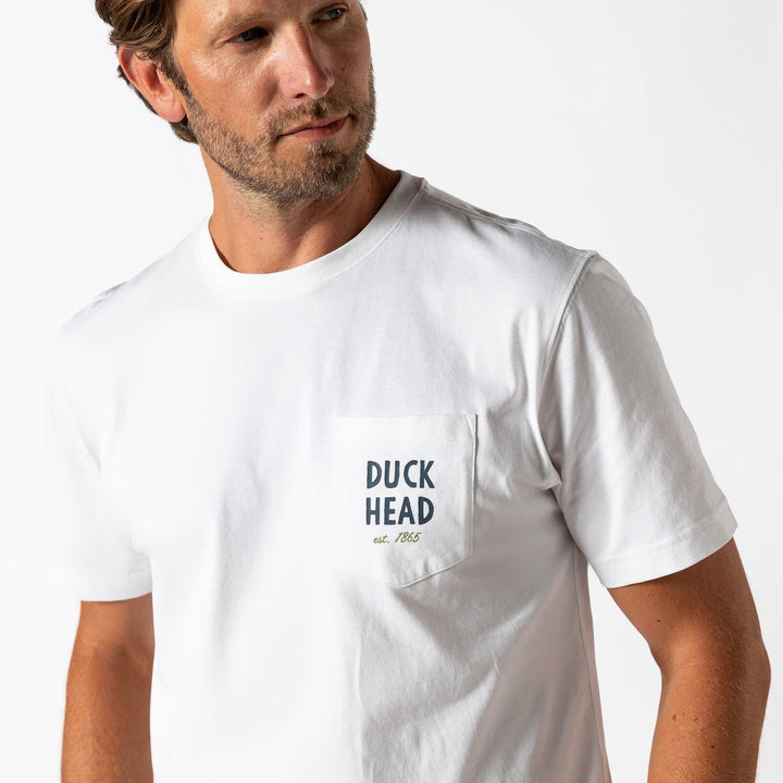 Duck Head Social Sportsman Short Sleeve T-Shirt White D21131
