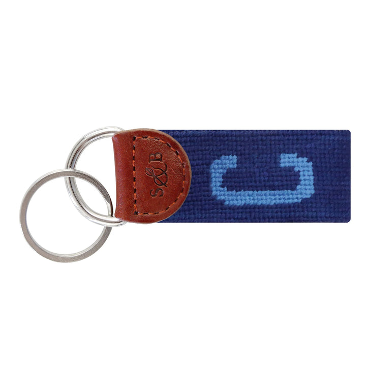Smathers & Branson Needlepoint Block Letter Key Fob
