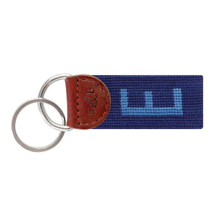 Smathers & Branson Needlepoint Block Letter Key Fob