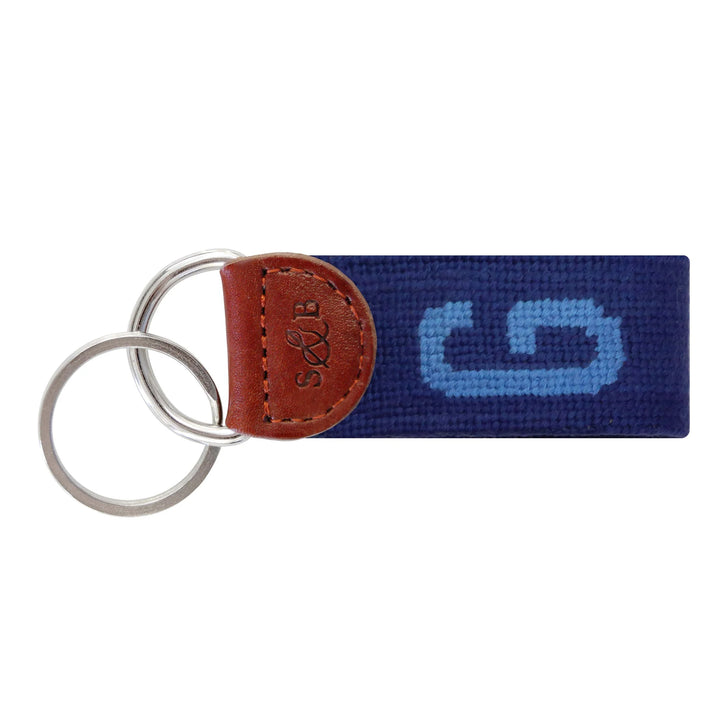 Smathers & Branson Needlepoint Block Letter Key Fob