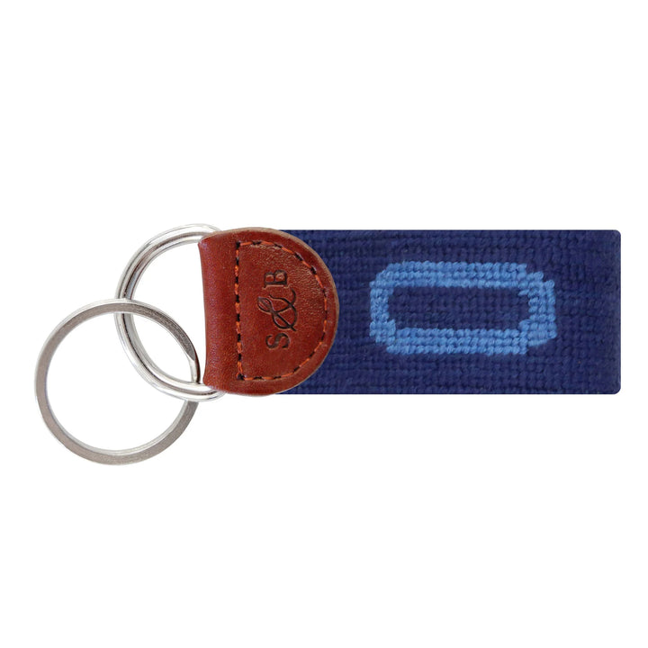 Smathers & Branson Needlepoint Block Letter Key Fob