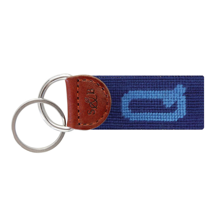 Smathers & Branson Needlepoint Block Letter Key Fob