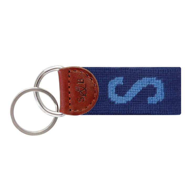 Smathers & Branson Needlepoint Block Letter Key Fob